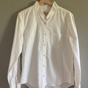 Taylor Stitch - The Piper Shirt, Button-Down in White with Banded Collar